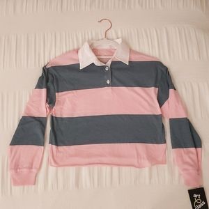 Striped shirt with collar